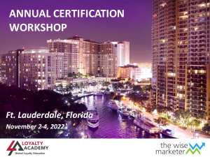 2022 Annual Certification Workshop – Fort Lauderdale, Florida, United States